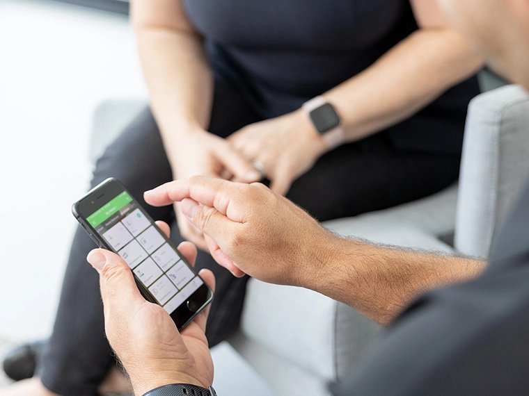 The Wiser by SE app being used on a smartphone.