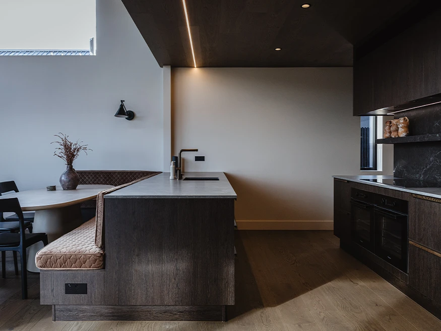 A smart kitchen built by Design Builders in Taupo.
