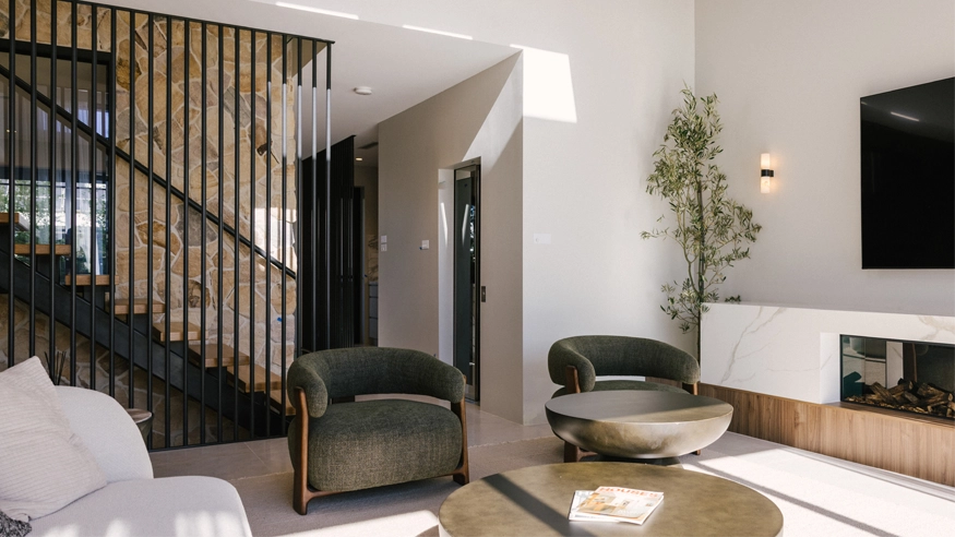 A family home living room.