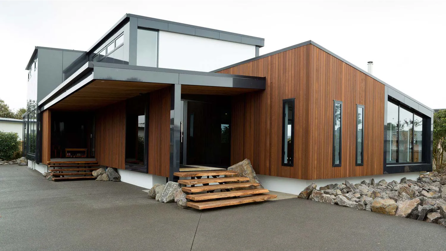 Paul Williams and Alex Hazard’s Christchurch home.