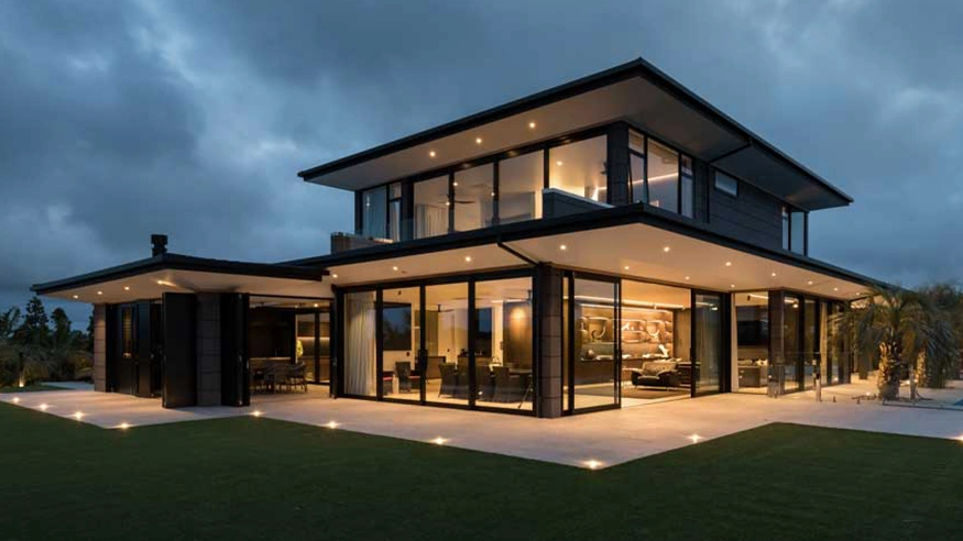 A luxury home with PDL SpaceLogic C-Bus Automation systems.