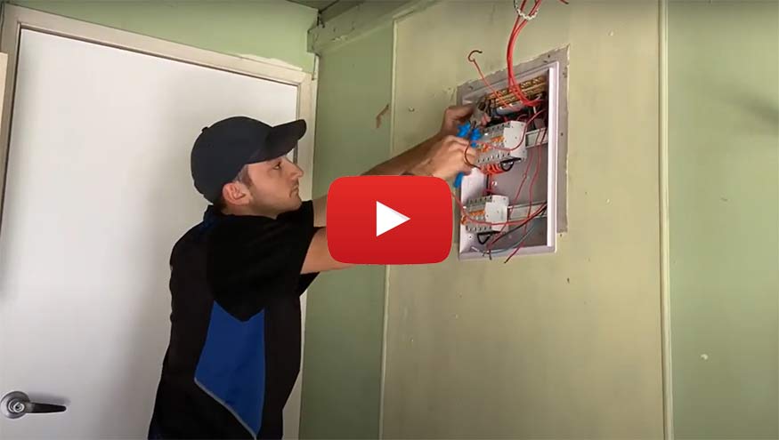 timelapse of a switchboard upgrade