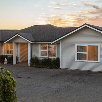 Exterior of a rural family house