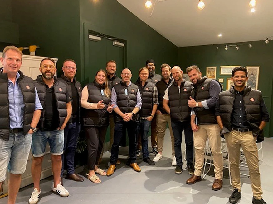 A Club PDL group photo with a PDL Product Manager after a product event.