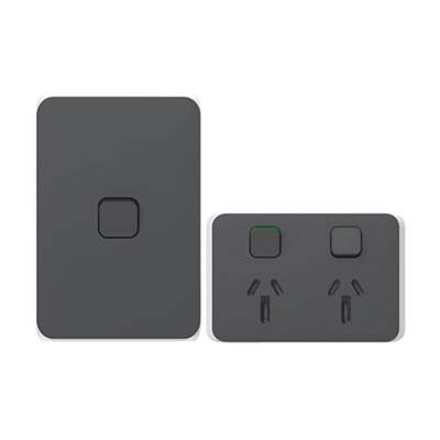 PDL Iconic Anthracite switch and power points