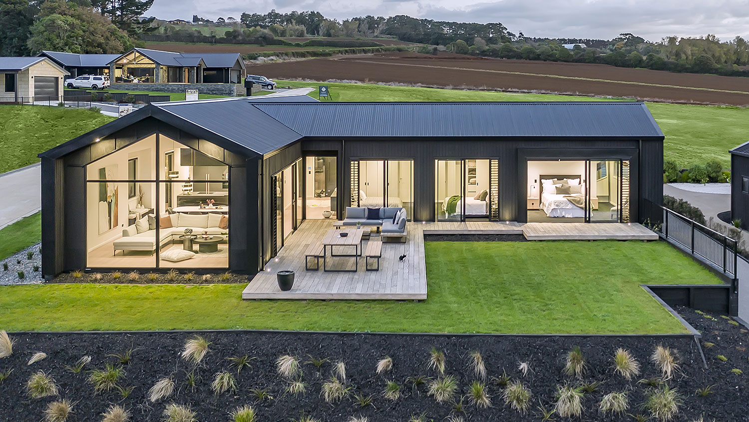 Brendon and Leonie Hamill’s home in rural Pukekohe.